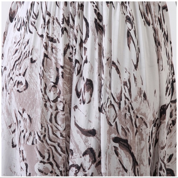 Smocked Off Shoulder Boho Print Maxi Dress - Picture 6 of 6